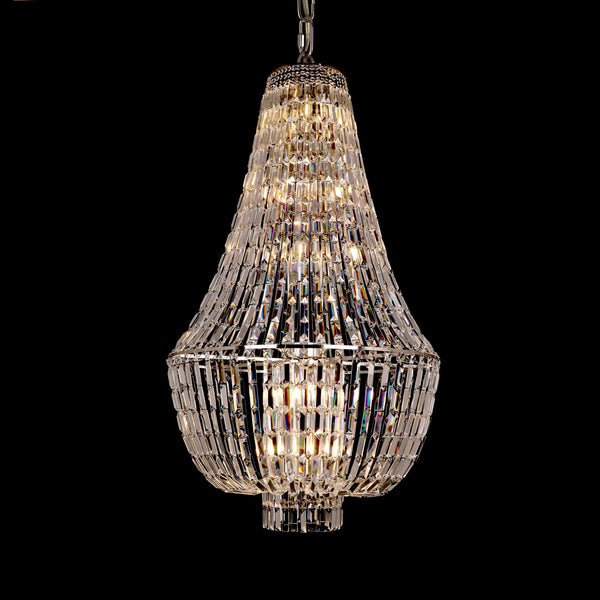 Andreas Empire Crystal Prysm Chandelier