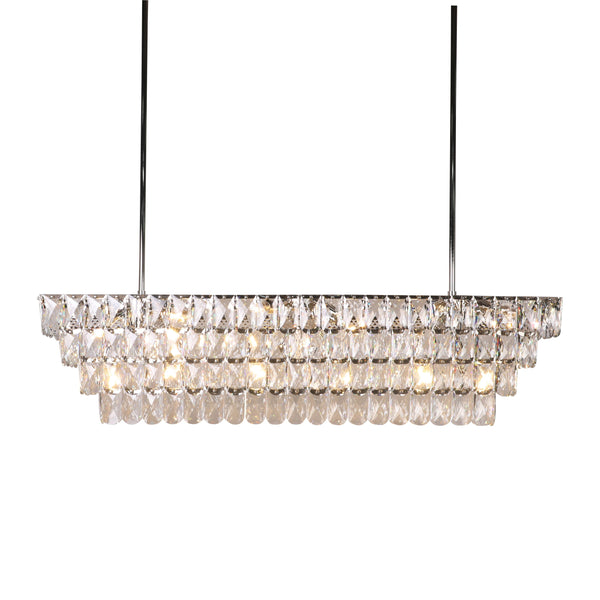 Abrielle Crystal Rectangular Chandelier