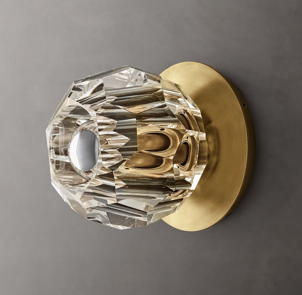 Boule Crystal Glass Petite Wall Sconce