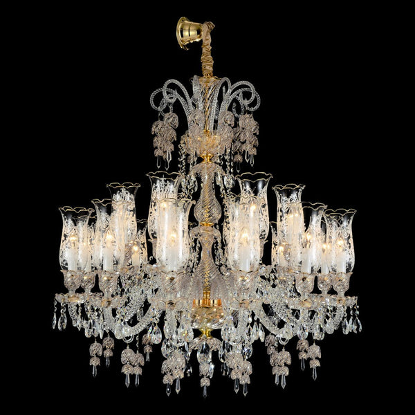 24 Light Marbella Garnier Crystal Chandelier