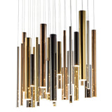 Bellini Square Tubular Pendant Light Chandelier