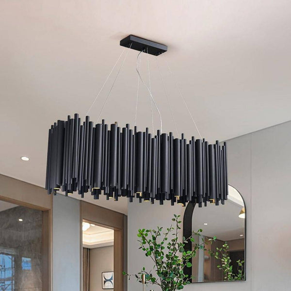 Vigor Rectangle Chandelier, Black