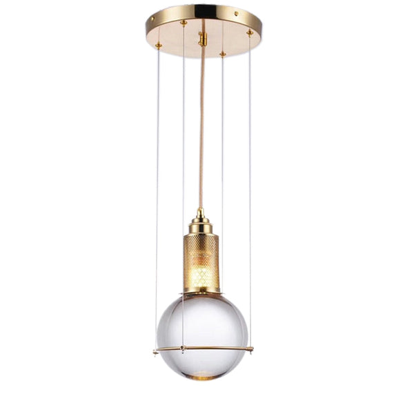 Bijou Solid Glass Globe Pendant Light