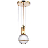 Bijou Solid Glass Globe Pendant Light