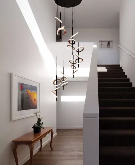 Abear Cluster LED Rings Pendant Chandelier