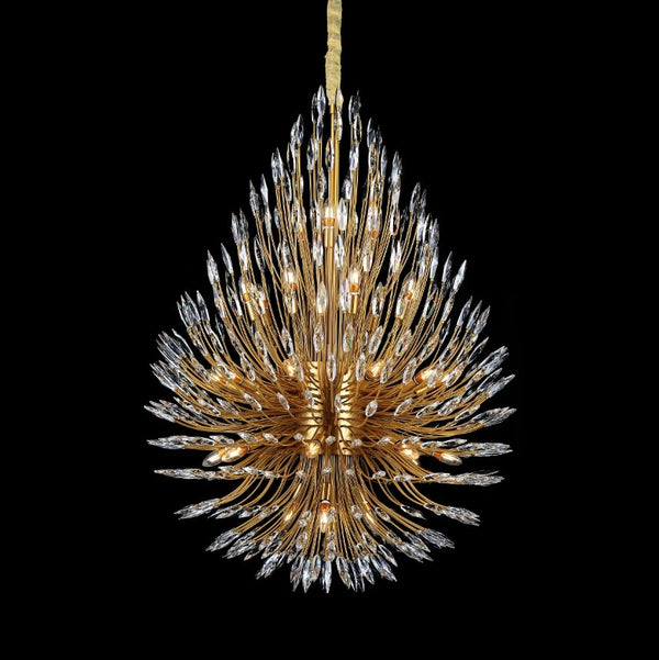 43"W Lily Starburst Crystal Sputnik Chandelier