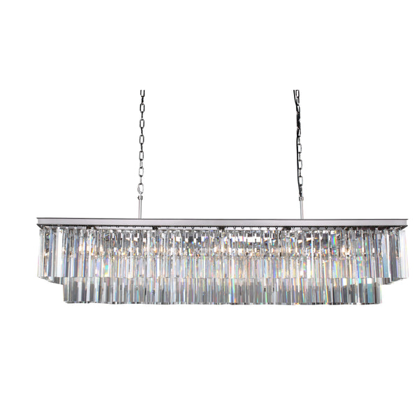 Apex Odeon Rectangular Fringe Crystal Chandelier