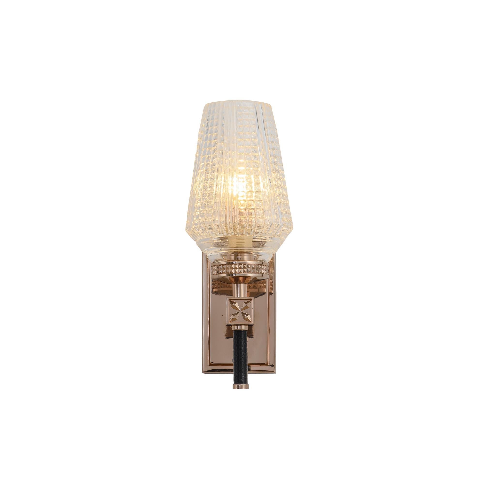 Alba  Tiered Oval Glass Sconce