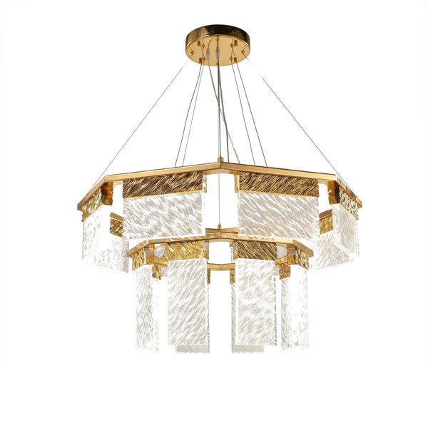 Aimee 2-Tier Round Down-light LED Chandelier