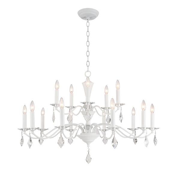 Bocage White Scroll Candelabra Chandelier BS71301