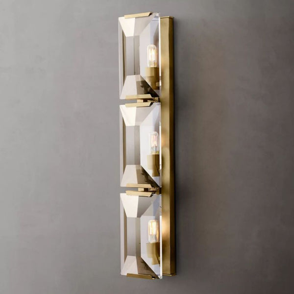 Harlow Crystal Triple Sconce 32"H