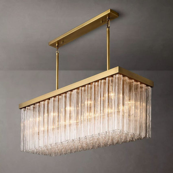 Mist Light Rectangle Chandelier 54"