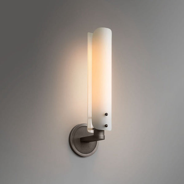 Ale White Shade Wall Sconce 16"H