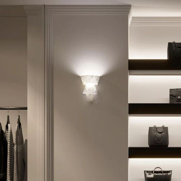 Alanbaster Wall Sconce 9”