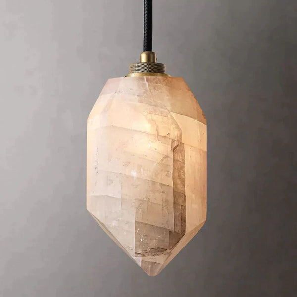 Harlow de Translucent Modern Calcite Pendant Light