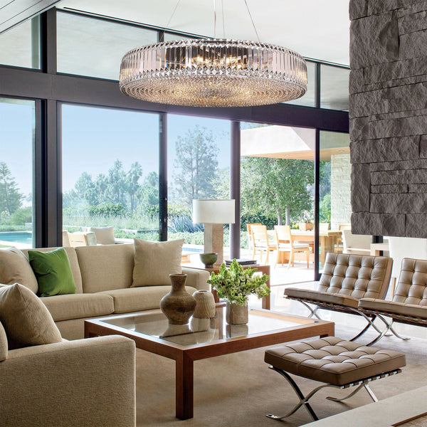 Brickell Round Crystal Ring Chandelier