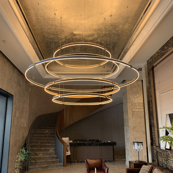 Albek Round LED Ring Commercial Project Chandelier