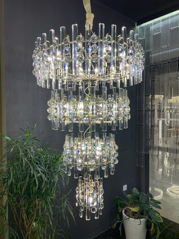 Ariel Gem Foyer Crystal Chandelier 95680-4