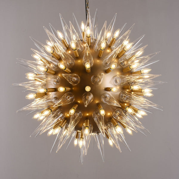 Atomic Round Sputnik Starburst Chandelier