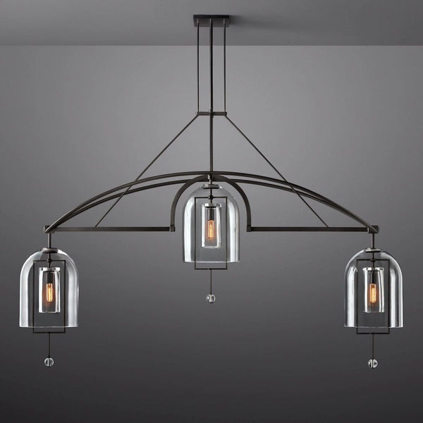 Fulcrum Linear Chandelier 85" 3-Lights