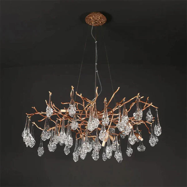 Modern Branch Chandelier Drop Flower D 39.3"