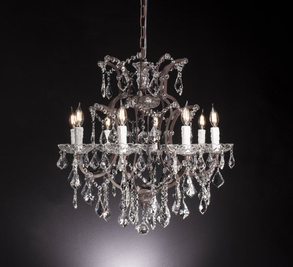 8 Light Maria Theresa Crystal Chandelier