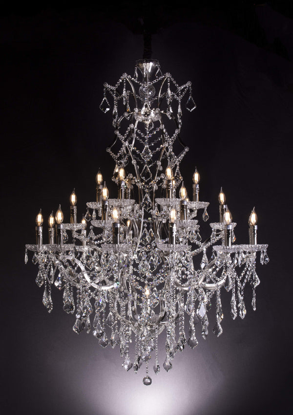 25 Light Maria Theresa Clear Crystal Chandelier