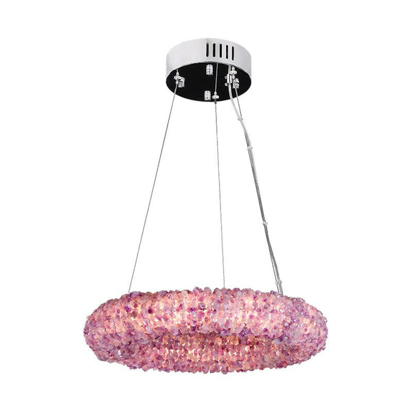 Purple Primary Crystal  Round Chandelier 20.5" 28.3" 36.2" 44"