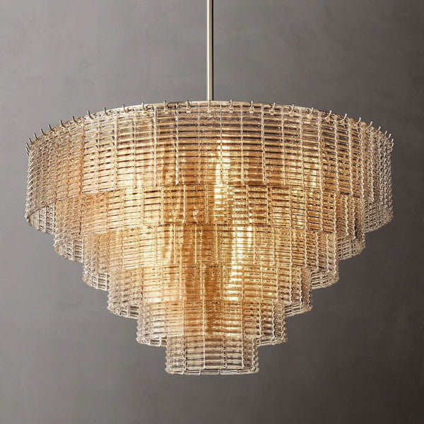 Sirene Clear Round Chandelier 41"