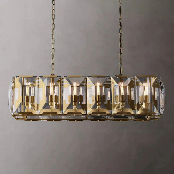 Harlow Crystal Rectangle Chandelier 42"