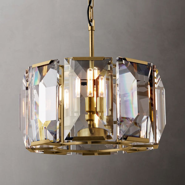 Harlow Crystal Round Chandelier 19"