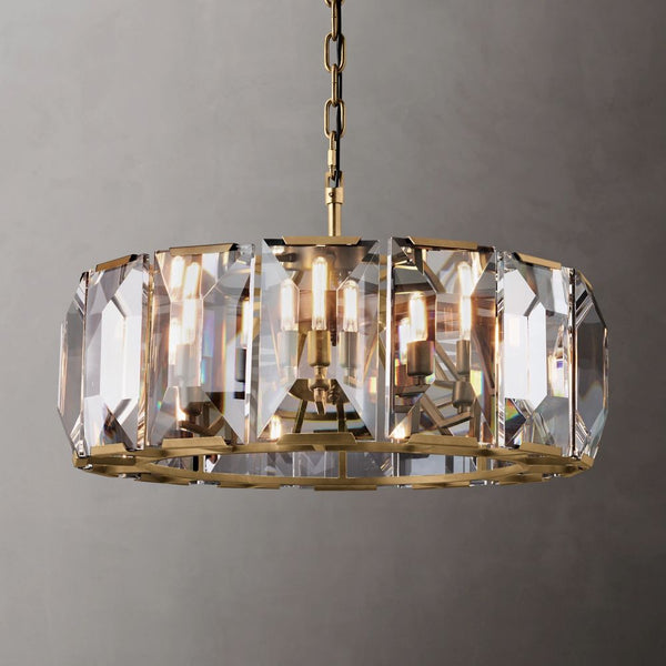 Harlow Crystal Round Chandelier 31"