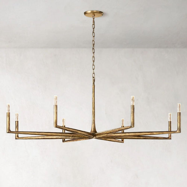 Thaddeus Forged Round Chandelier 72"