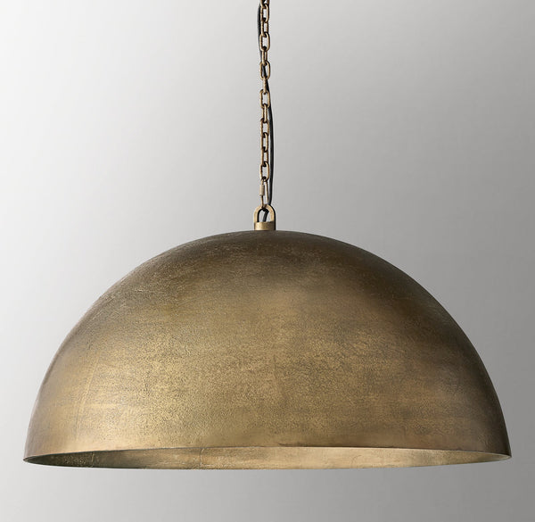 Cast Metal Domed Pendant