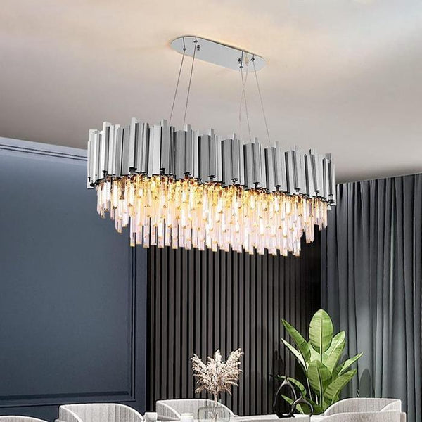 Enoch Crystal Dining Room Chandelier Chorme