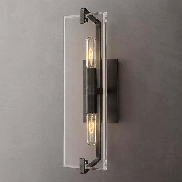 Vera Modern Minimalist Glass Wall Sconce H 20"