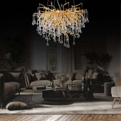 Crystal Branch Raindrop Chandelier