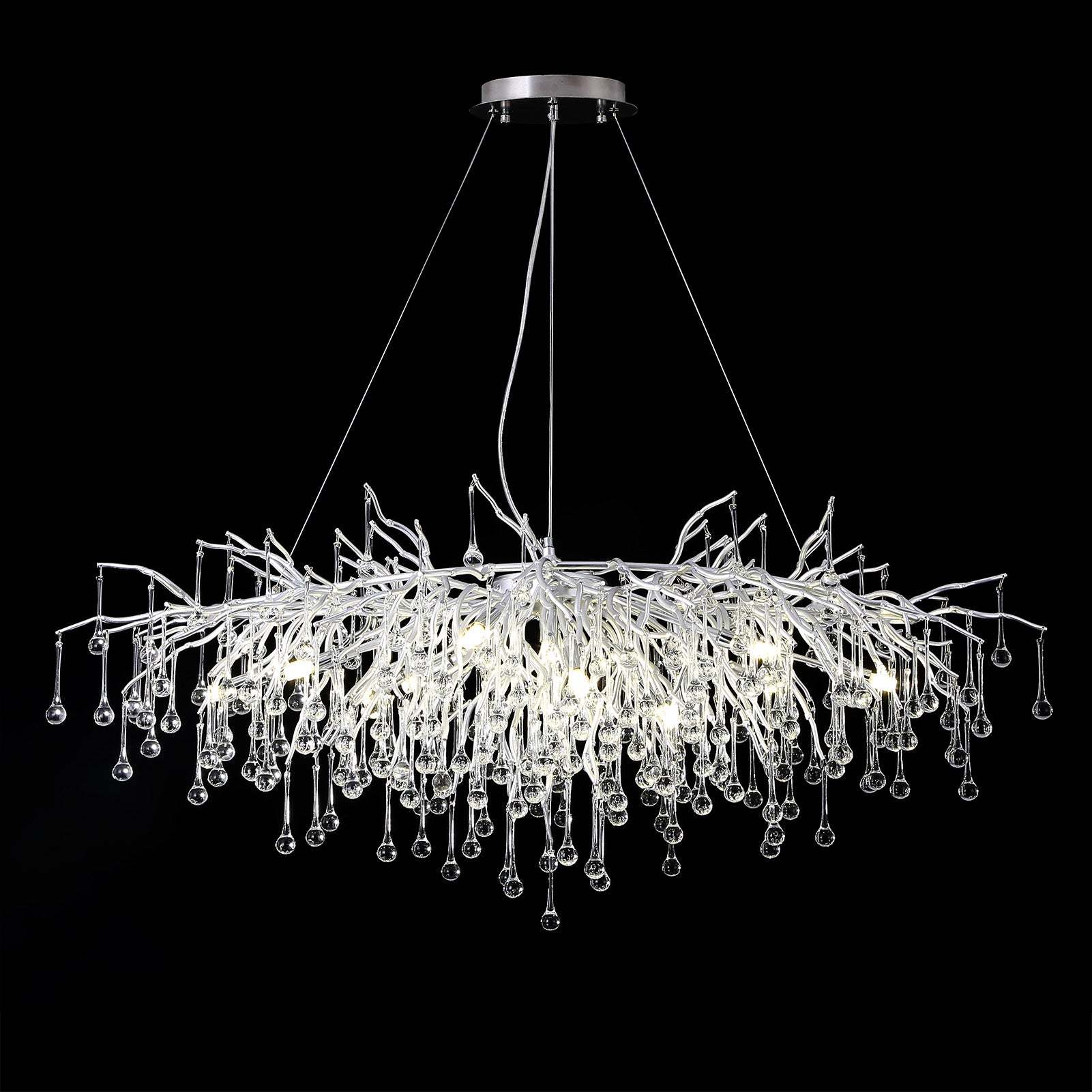 Crystal Branch Raindrop Chandelier