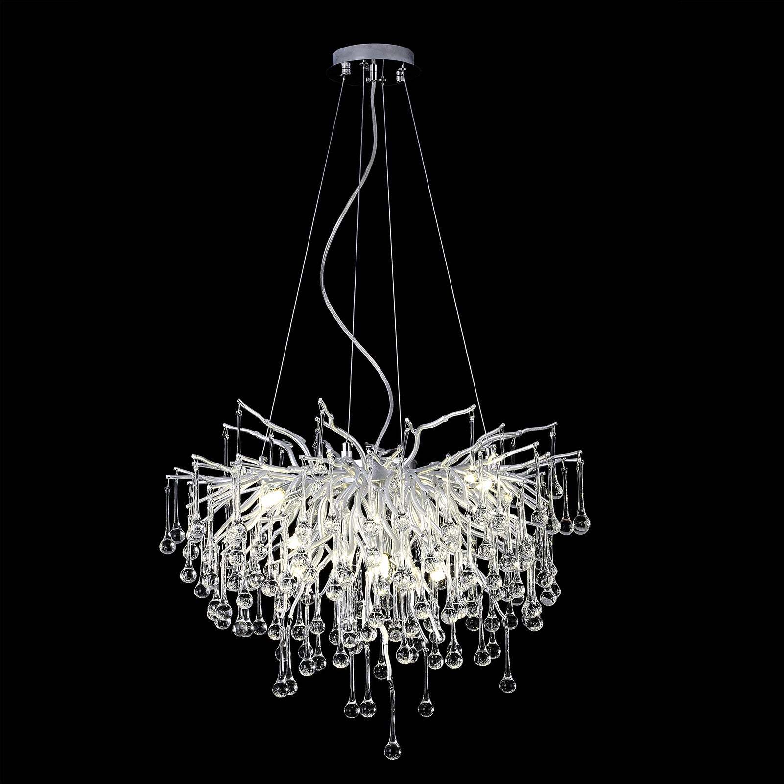 Crystal Branch Raindrop Chandelier