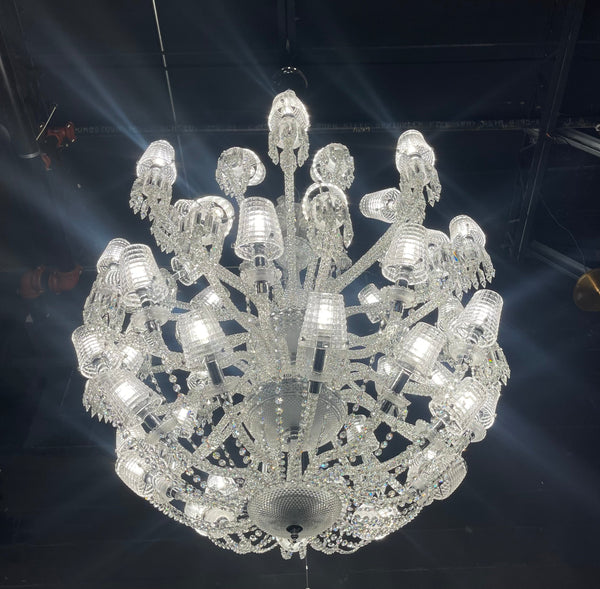 Adeline Leaded Round 50 Light Crystal Chandelier