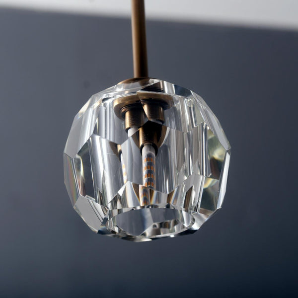 Blu Dior Crystal Prysm Kitchen Island Pendant Light