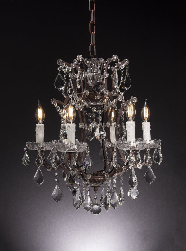 4 Light Maria Theresa Crystal Chandelier