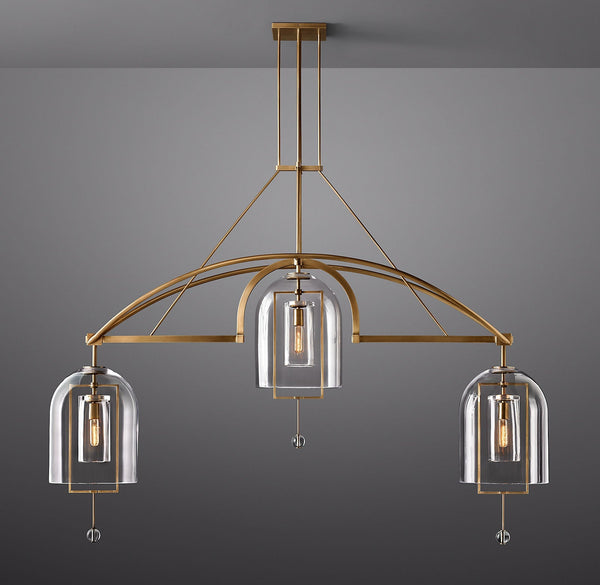 Fulcrum Linear Chandelier 73" 3-Lights