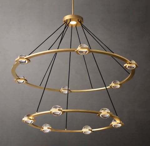 Ecatant 2-Tier Round Chandelier 48"