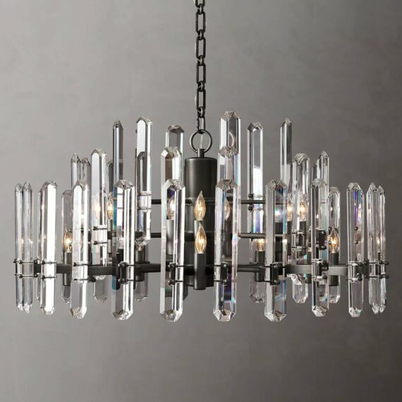 Bronningto Crystal Round Chandelier 36"