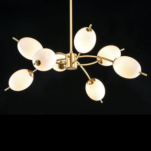 Anthony Branching Glass Globe Chandelier